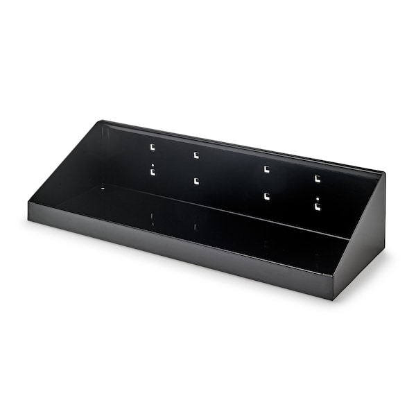 Triton Products 18 In. W x 6-1/2 In. D Black Epoxy Coated Steel Shelf for LocBoard 56186-BLK - main